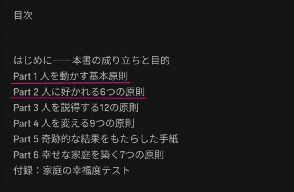 「人を動かす」目次